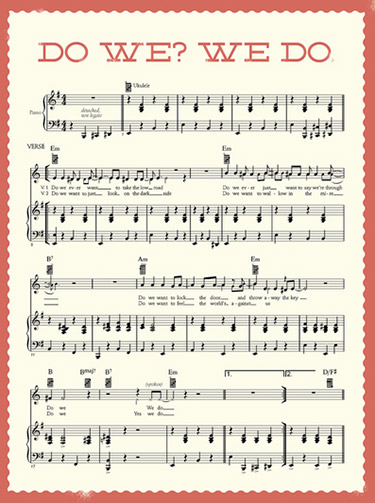 “Do We? We Do” sheet music